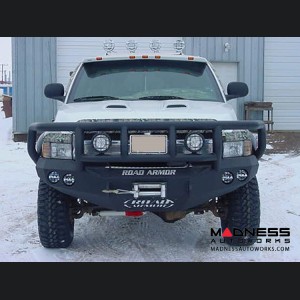 Dodge Ram Stealth Front Winch Bumper Titan II Guard - Smittybilt XRC - Raw Steel WARN M12000